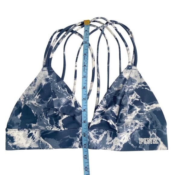PINK Victoria’s Secret Strappy Blue Tie Dye Bralette Size (SEE MEASUREMENTS) - Picture 10 of 10